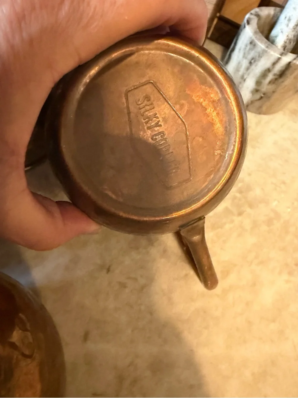 Hammered solid Copper mule mugs x4